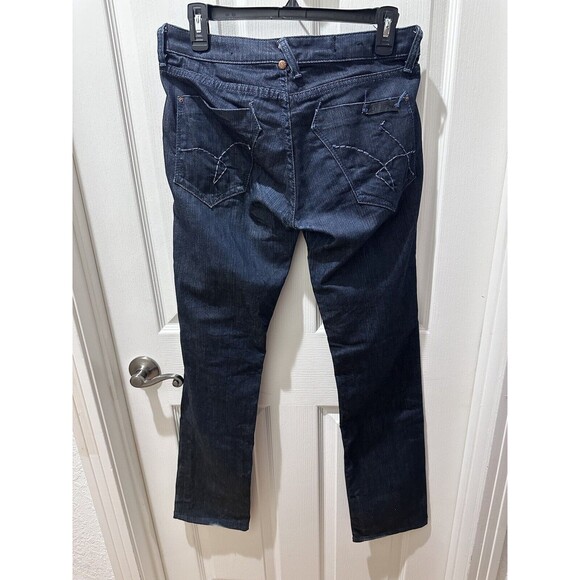 Union Women's Jeans Size 29 Blue Denim Dark Wash (Inside seem 32) - Picture 2 of 16